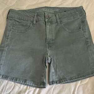 American Eagle Outfitters Women's Teal Jean Shorts